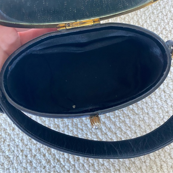 Rare vintage Bienen Davis 1940’s black purse - Picture 7 of 8